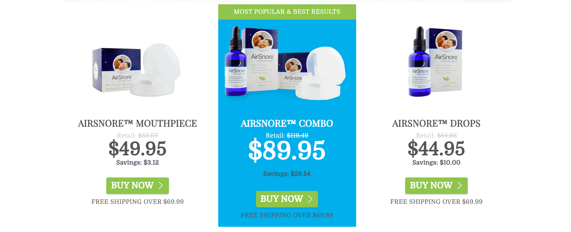 airsnore pricing 